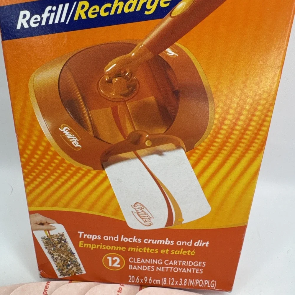 Swiffer Carpet Flick Refill 12 Cleaning Cartridges Carpet Sweeper Refills NOS
